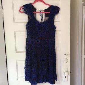 Anthropologie embroidered dress